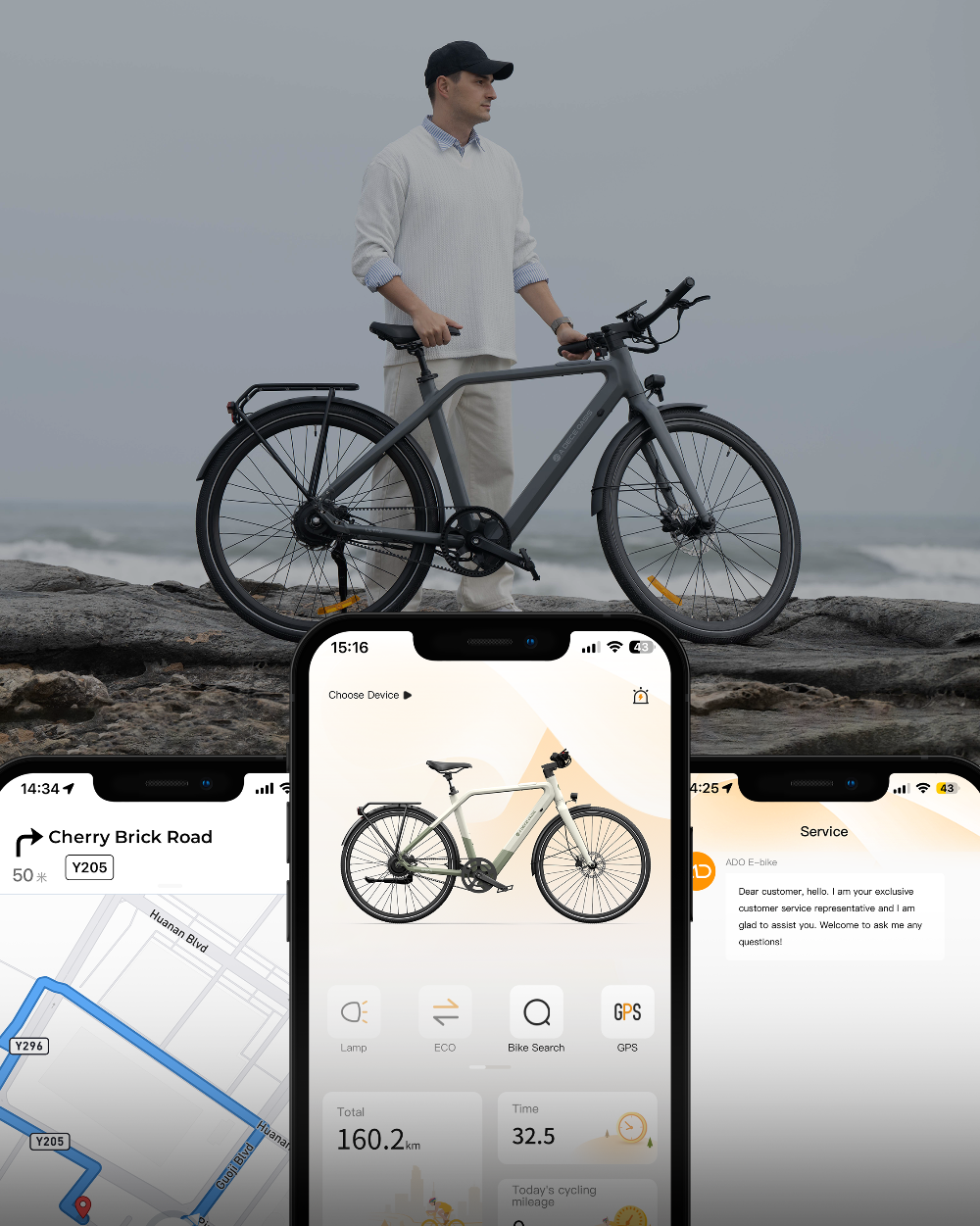 ado e-bike app banner
