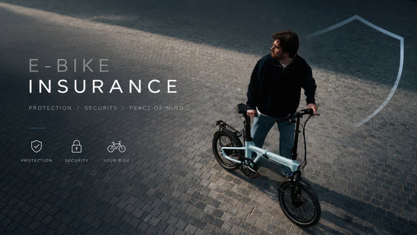 A man standing next to the ADO E-Bike