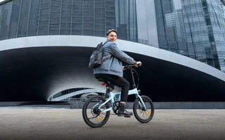 ADO Air 20 Pro folding e-bike, designed as the best folding e-bike for commuting, featuring long-range battery and compact, portable design.