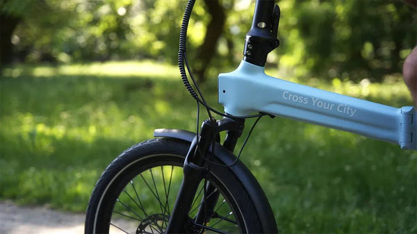 Air 20 ultra folding electric bike suspension