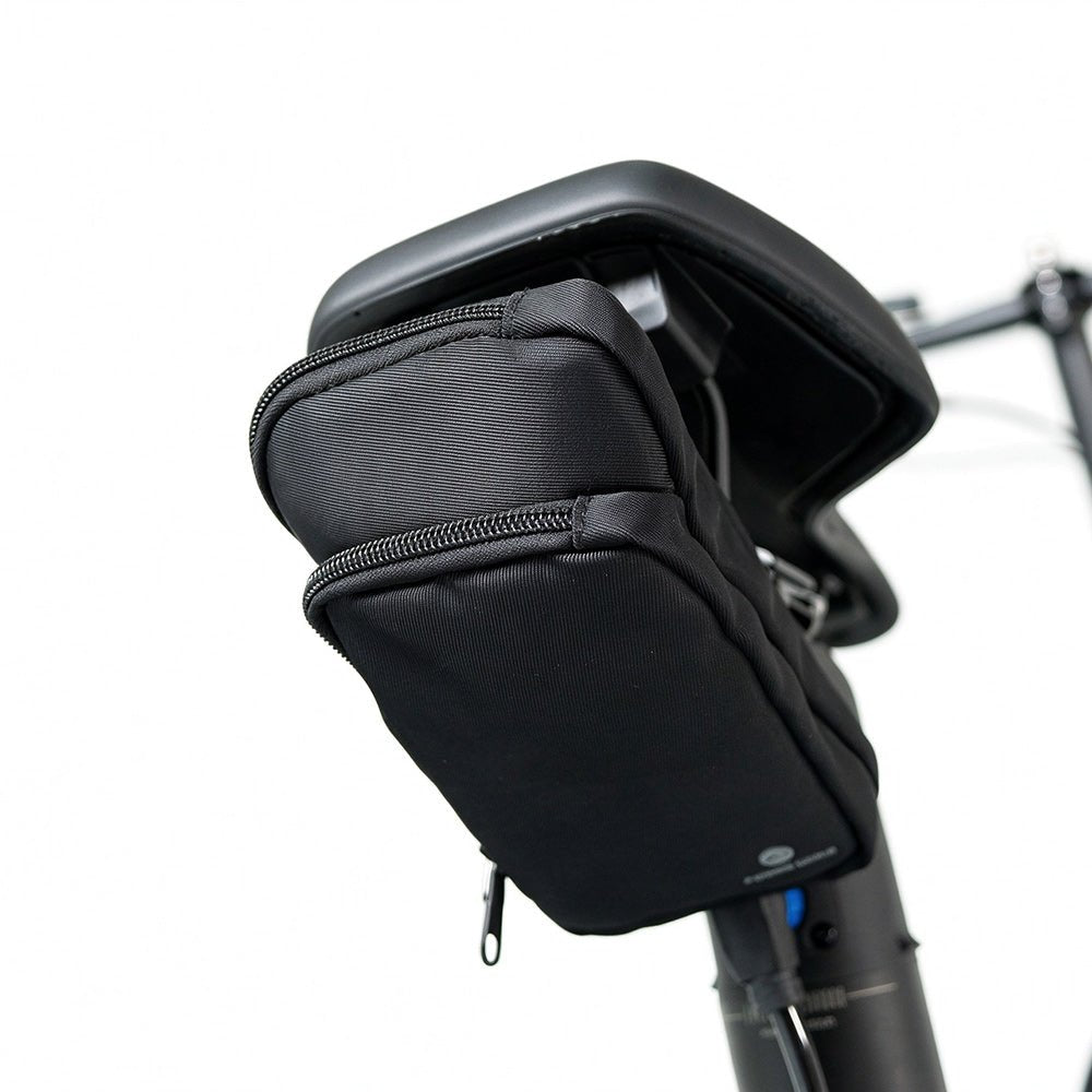Close-up of the ADO AQS Mag Phone Bag, highlighting the durable fabric texture and the smooth zipper closure for keeping your devices safe.