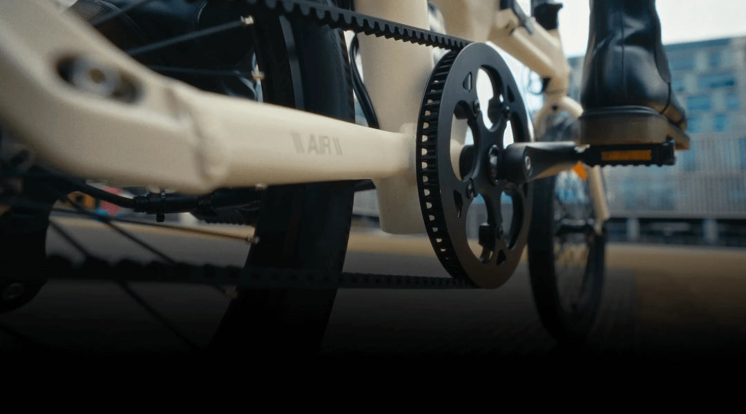 ADO Air 20 folding ebike carbon belt Durable and clean
