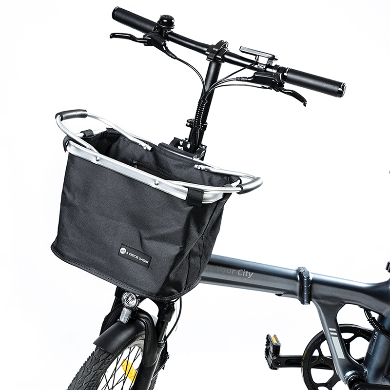 ADO Basket Bag Laura Black folding e-bike accessory