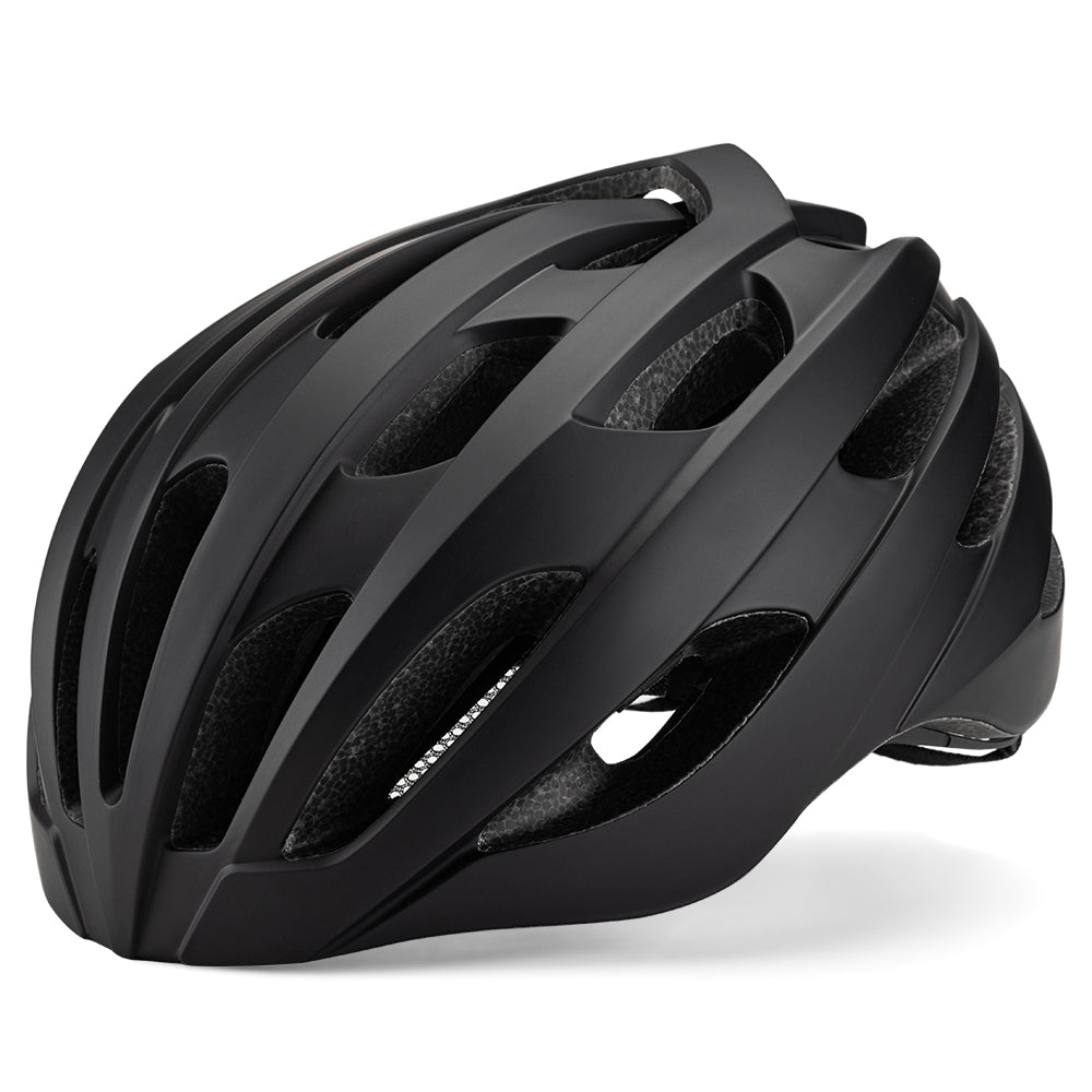 Side profile of the ADO cycling helmet Black
