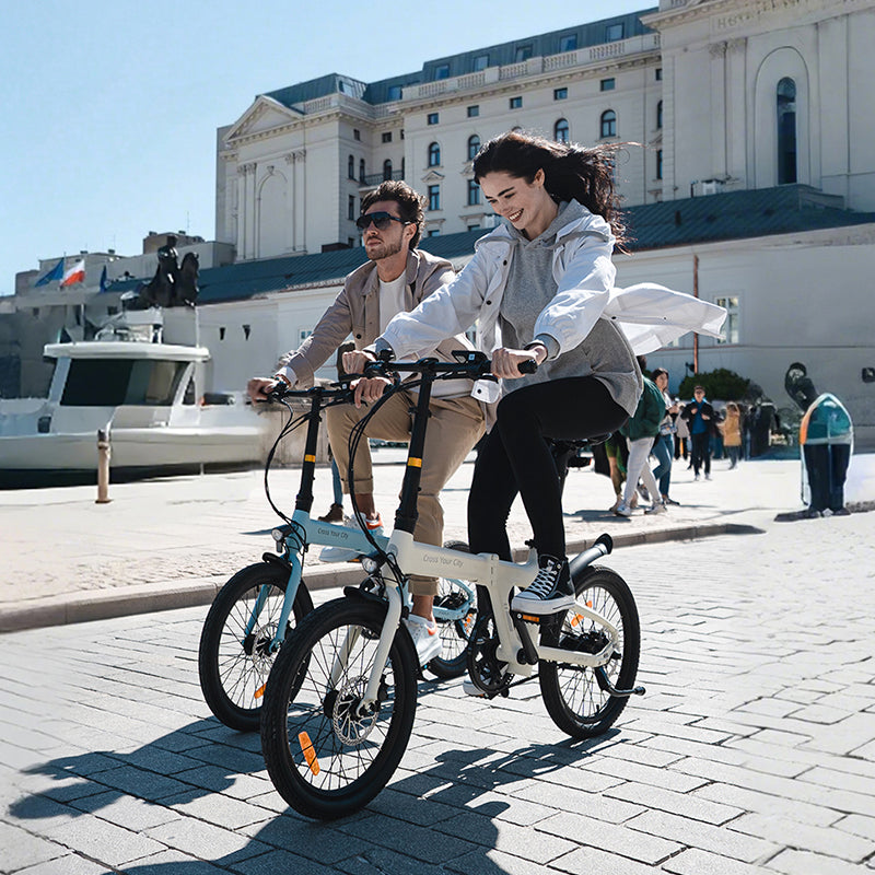 ADO Air 20 folding ebike elegant riding in uk