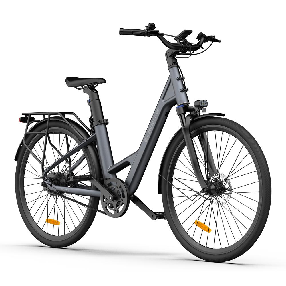 ADO Air 28 All-Rounder Urban Electric Bike Grey Gris Grigio Grijs Grau