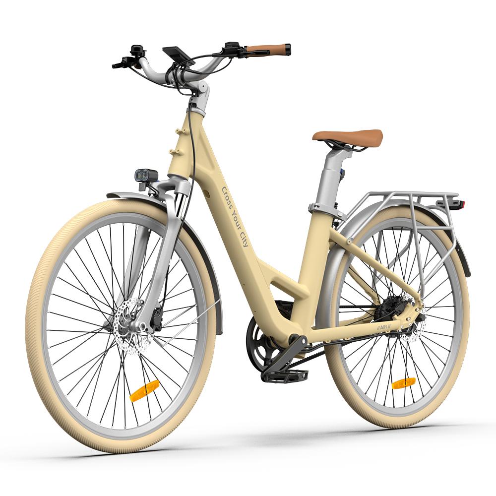 ADO Air 28 All-Rounder Urban Electric Bike Light Yellow Hellgelb Amarillo claro Giallo chiaro Licht geel  Jaune clair