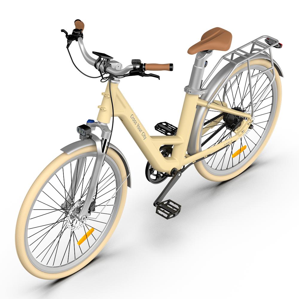 ADO Air 28 All-Rounder Urban Electric Bike Light Yellow Hellgelb Amarillo claro Giallo chiaro Licht geel  Jaune clair