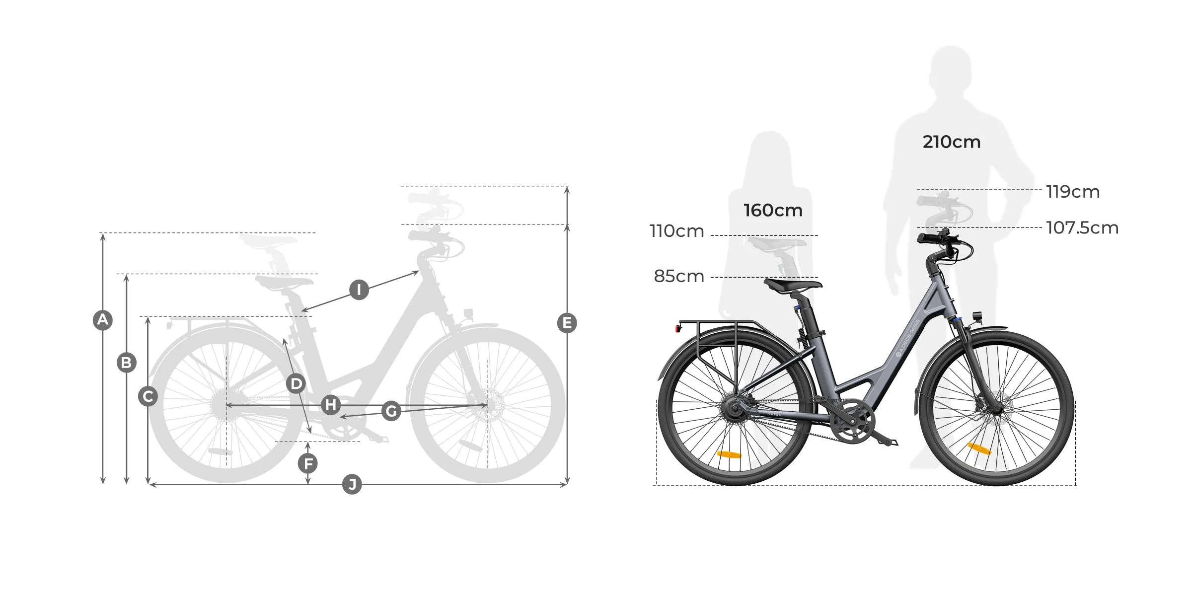 ado Air 28 city ebike size