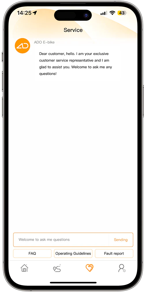 ado e-bike app service