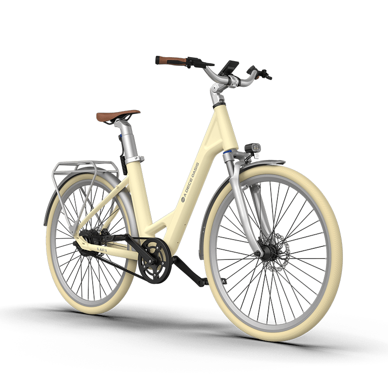 ADO Air 28 All-Rounder Urban E-Bike UK Light Yellow Hellgelb Amarillo claro Giallo chiaro Licht geel  Jaune clair