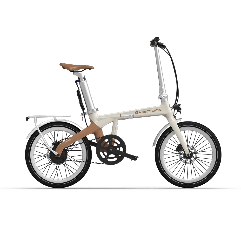 ADO Air Carbon The Lightest Carbon Folding Electric Bike UK  Amble Latte Amblé Latte