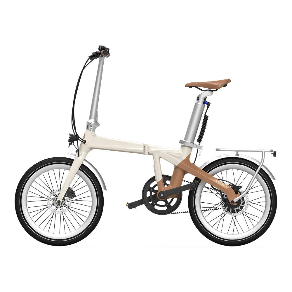 ADO Air Carbon The Lightest Carbon Folding Electric Bike UK  Amble Latte Amblé Latte