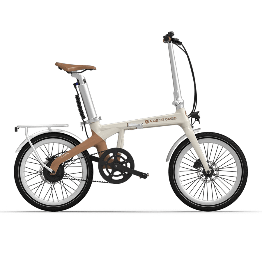 ADO Air Carbon The Lightest Carbon Folding Electric Bike UK  Amble Latte Amblé Latte