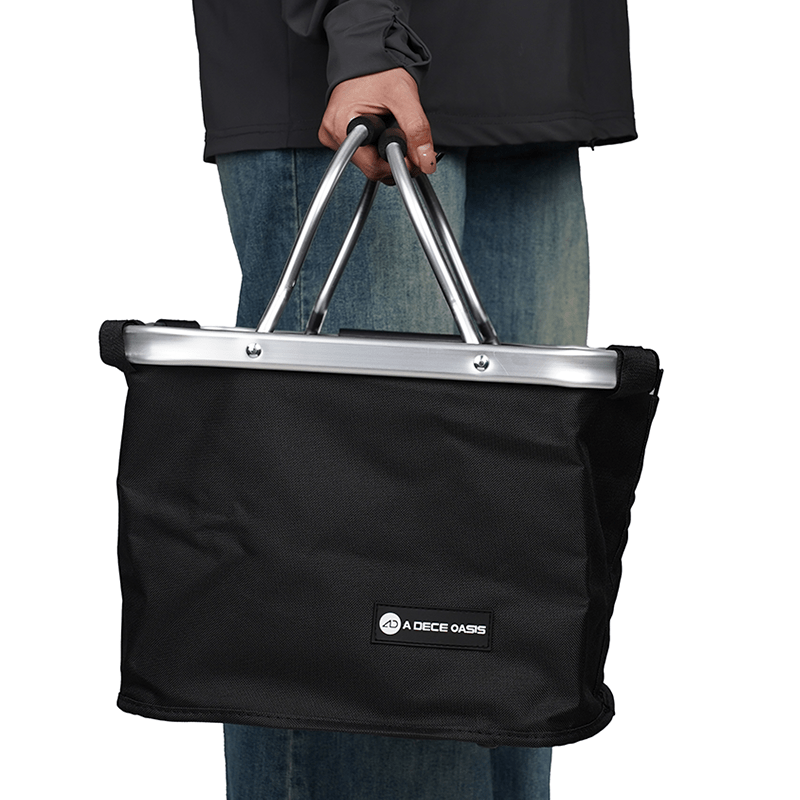ADO folding basket with carrying handles