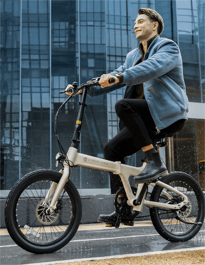 ado Air 20 folding ebike ivory 
