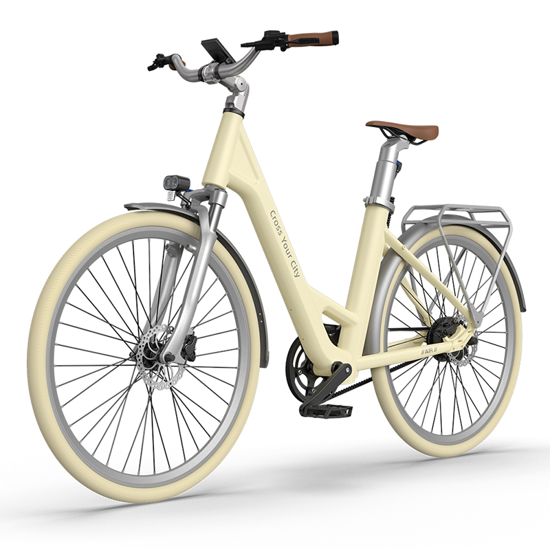 ADO Air 28 All-Rounder Urban Electric Bicycle Light Yellow Hellgelb Amarillo claro Giallo chiaro Licht geel  Jaune clair