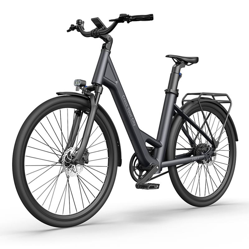 ADO Air 28 All-Rounder Smart City E-Bike Grey Gris Grigio Grijs Grau