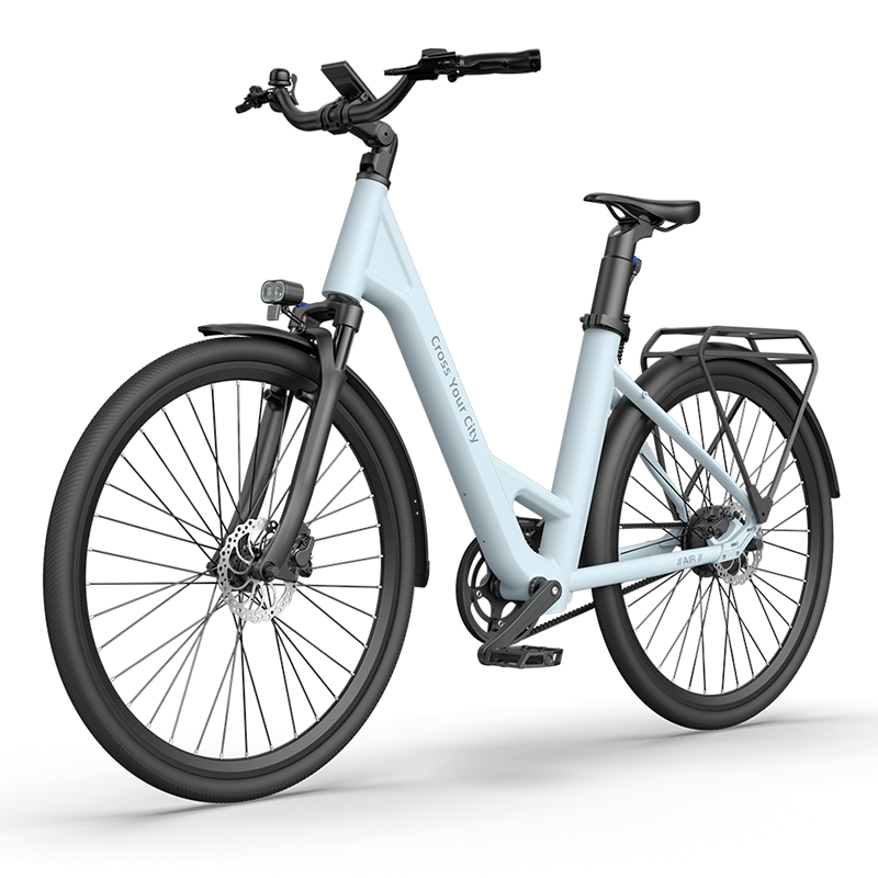 ADO Air 28 Urban Commute Electric Bike Blue Azul Blauw Bleu